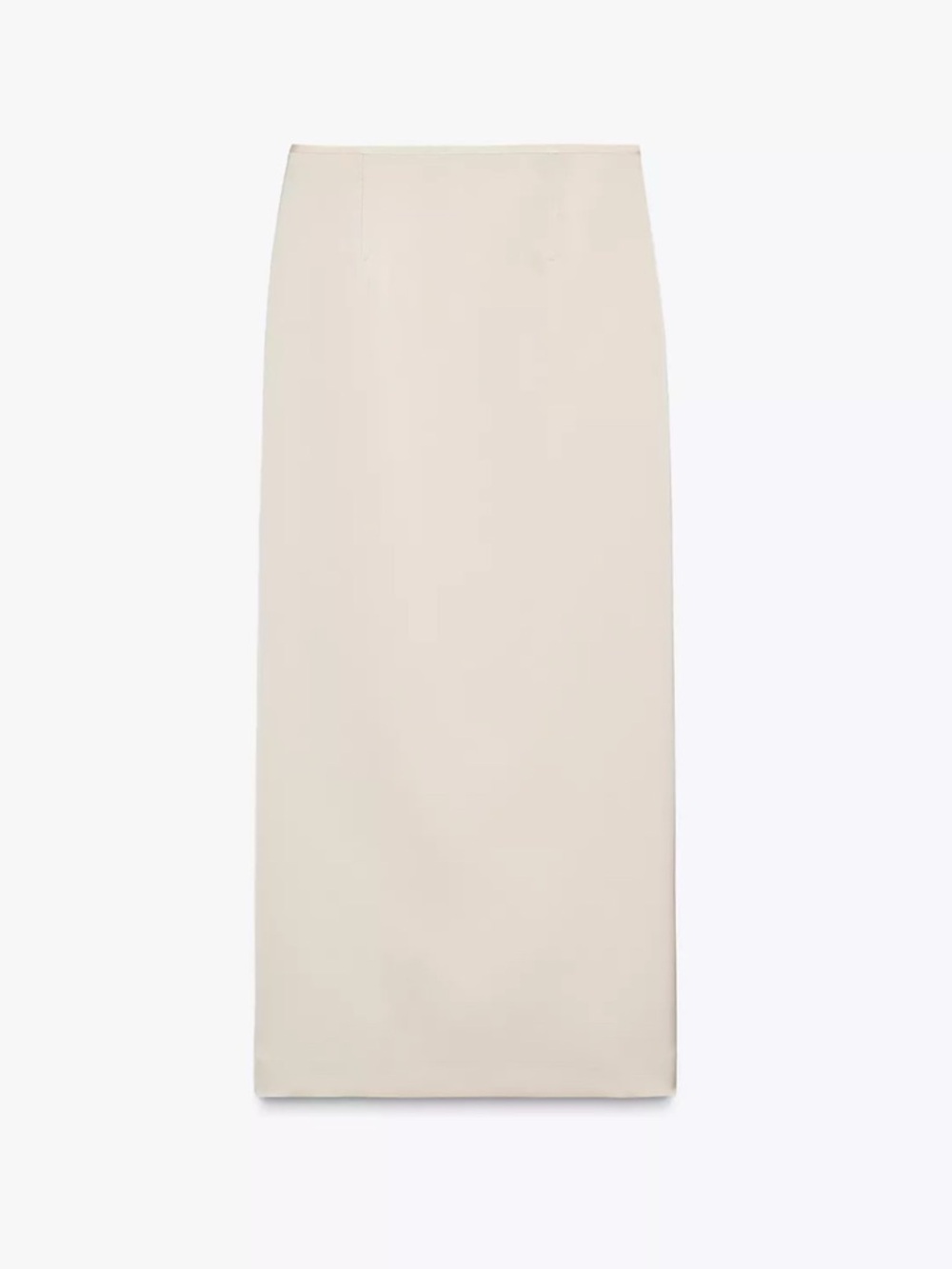 NWT Zara ZW Collection Satin Pencil Skirt Size Xs